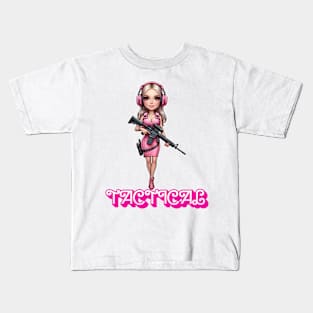 Girl Doll Tactical Kids T-Shirt